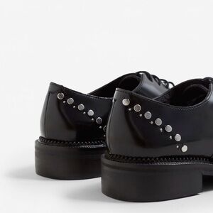 Mango Black Studded Mules
